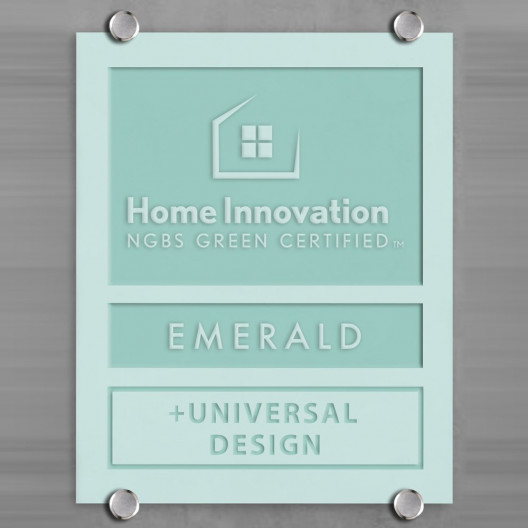 NGBS Green - Plaque with Badges: Glass
