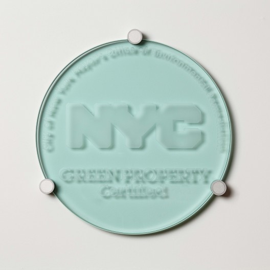NYC Plaque - Clear Sand Blasted Glass