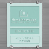 NGBS Green - Plaque with Badges: Glass