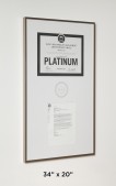 LEED Certificate & Letter in Aluminum Frame