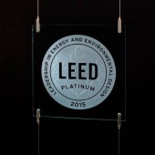 Cable Suspension LEED Plaque and Hardware System
