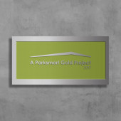 Parksmart– Polished Aluminum Wall-Mounted Plaque