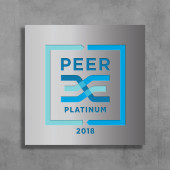 PEER Certification – Brushed Aluminum Wall-Mounted Plaque