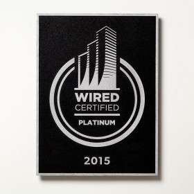 Wired Certification Wall-Mounted Aluminum Plaque - USA