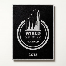 Wired Certification Wall-Mounted Aluminum Plaque - INTERNATIONAL
