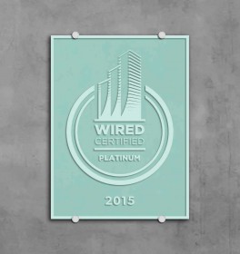 Wired Certification Sand Blasted Glass Plaque - USA