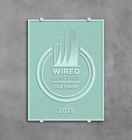 Wired Certification Sand Blasted Glass Plaque - INTERNATIONAL